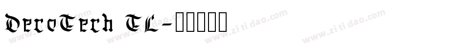 DecoTech TL字体转换